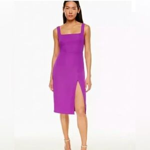 Babaton 90s Slit Midi Dress